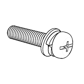 GB9074.8十一字小盤(pán)頭機(jī)螺釘平彈墊組合
